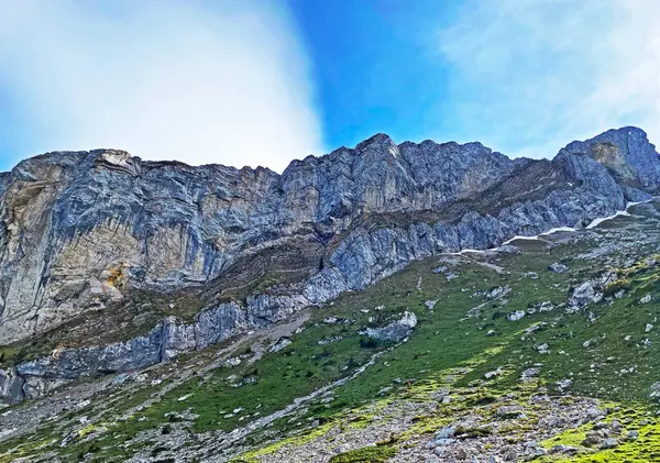 Alpin Topp Matthorn Den Schweiziska Bergskedjan Pilatus Och Emmental Alperna — Stockfoto