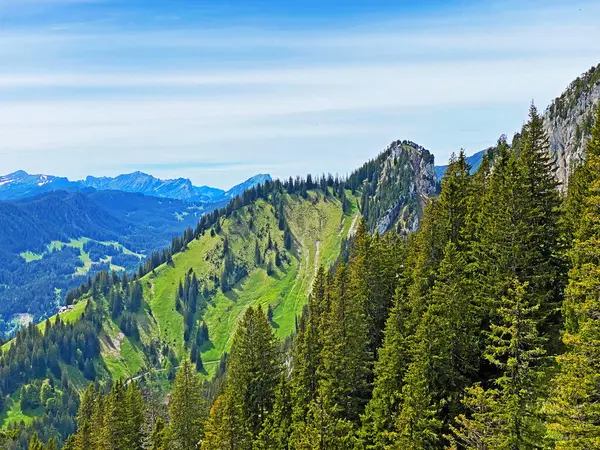 Pico Alpino Muslue Cordillera Suiza Pilatus Los Alpes Emmentales Alpnachstad — Foto de Stock