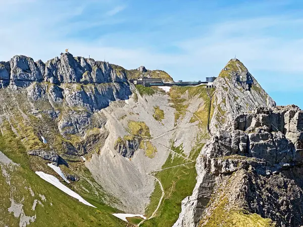 Alpes Alpinos Oberhaupt Esel Cordilheira Suíça Pilatus Nos Alpes Emmental — Fotografia de Stock