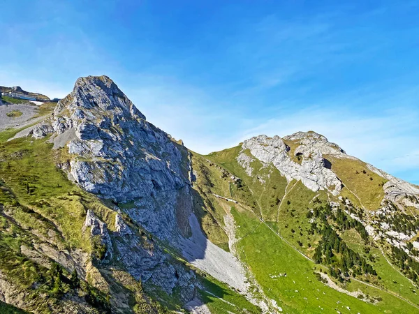 Pics Alpins Esel Rosegg Dans Chaîne Montagnes Suisse Pilatus Dans — Photo