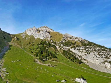İsviçre 'nin Pilatus sıradağlarında Rosegg' in Alpnach, Obwalden Kantonu (Kanton Obwalden, Schweiz)