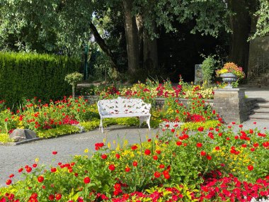 Grandük Friedrich Terrace veya Grossherzog-Friedrich-Terrasse (Historisches Wasserreservvoir), (Constance Gölü 'ndeki Çiçek Adası Mainau veya Bodensee' deki Die Blumeninsel im Bodensee) - Constance, Almanya / Konstanz, Deutschland