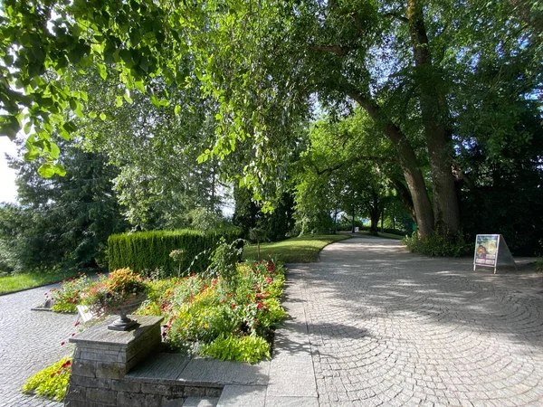 Storhertig Friedrich Terrace Eller Grossherzog Friedrich Terrasse Historisches Wasserreservoar Blomsterön — Stockfoto