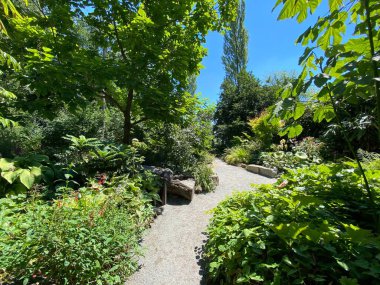Constance Gölü veya Landschaft der Blumeninsel im Bodensee - Constance, Almanya / Konstanz, Deutschland