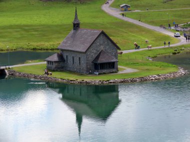 Melchsee Chapel, Melchsee-Kapelle, Frutt-Kapelle veya Kapelle am Melchsee, Melchtal - Obwald Kantonu, İsviçre (Kanton Obwalden, Schweiz)