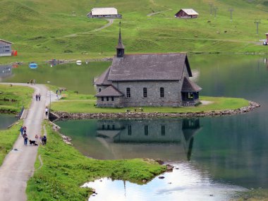 Melchsee Chapel, Melchsee-Kapelle, Frutt-Kapelle veya Kapelle am Melchsee, Melchtal - Obwald Kantonu, İsviçre (Kanton Obwalden, Schweiz)