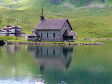 Melchsee Chapel, Melchsee-Kapelle, Frutt-Kapelle veya Kapelle am Melchsee, Melchtal - Obwald Kantonu, İsviçre (Kanton Obwalden, Schweiz)