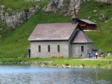 Melchsee Chapel, Melchsee-Kapelle, Frutt-Kapelle veya Kapelle am Melchsee, Melchtal - Obwald Kantonu, İsviçre (Kanton Obwalden, Schweiz)