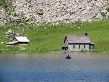 Melchsee Chapel, Melchsee-Kapelle, Frutt-Kapelle veya Kapelle am Melchsee, Melchtal - Obwald Kantonu, İsviçre (Kanton Obwalden, Schweiz)