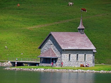 Melchsee Chapel, Melchsee-Kapelle, Frutt-Kapelle veya Kapelle am Melchsee, Melchtal - Obwald Kantonu, İsviçre (Kanton Obwalden, Schweiz)