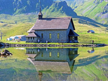 Melchsee Chapel, Melchsee-Kapelle, Frutt-Kapelle veya Kapelle am Melchsee, Melchtal - Obwald Kantonu, İsviçre (Kanton Obwalden, Schweiz)