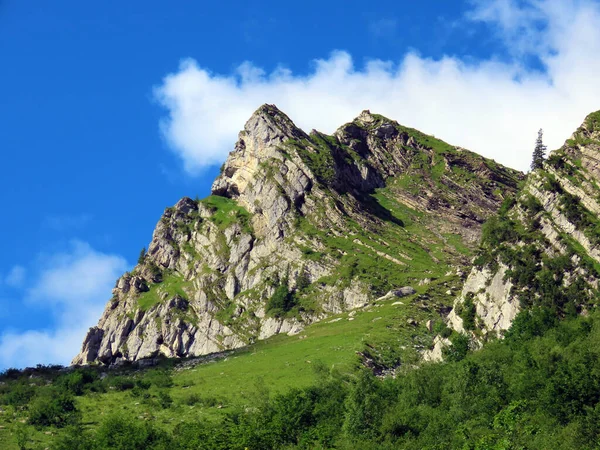 Klippor Och Stenar Det Schweiziska Bergsmassivet Uri Alperna Melchtal Kanton — Stockfoto