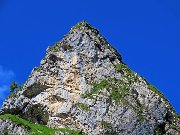 Klippor Och Stenar Det Schweiziska Bergsmassivet Uri Alperna Melchtal Kanton — Stockfoto