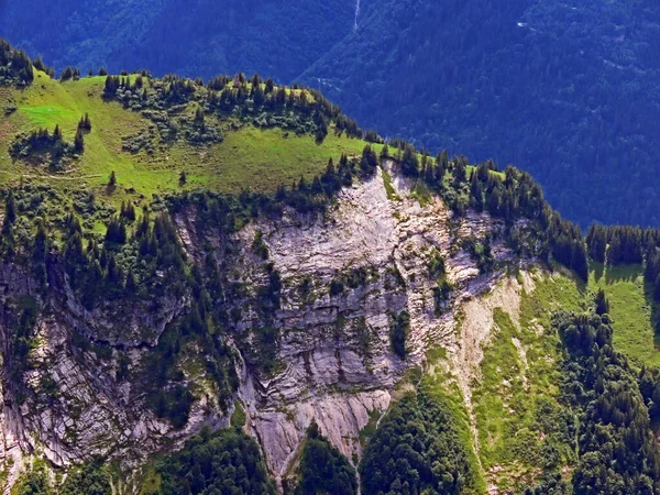 Rocas Piedras Los Alpes Uri Suizos Macizo Montaña Melchtal Cantón —  Fotos de Stock