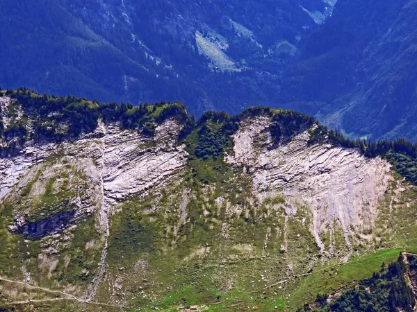 Rocas Piedras Los Alpes Uri Suizos Macizo Montaña Melchtal Cantón — Foto de Stock