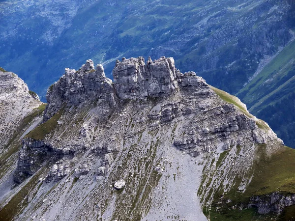 Felsen Und Steine Den Schweizer Urner Alpen Melchtal Kanton Obwald — Stockfoto