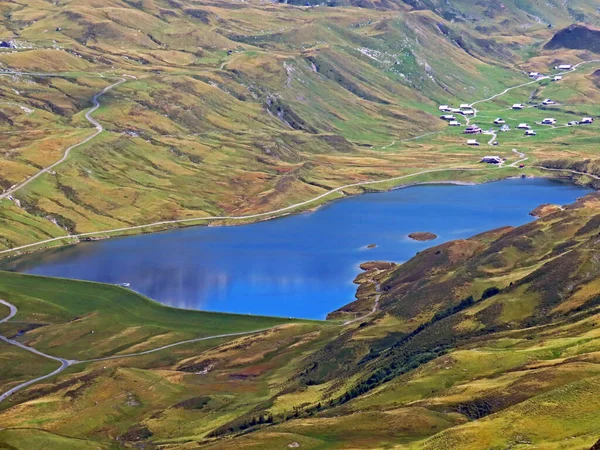 Αλπική Λίμνη Tannensee Tannen Λίμνη Στο Βουνό Uri Άλπεις Massif — Φωτογραφία Αρχείου