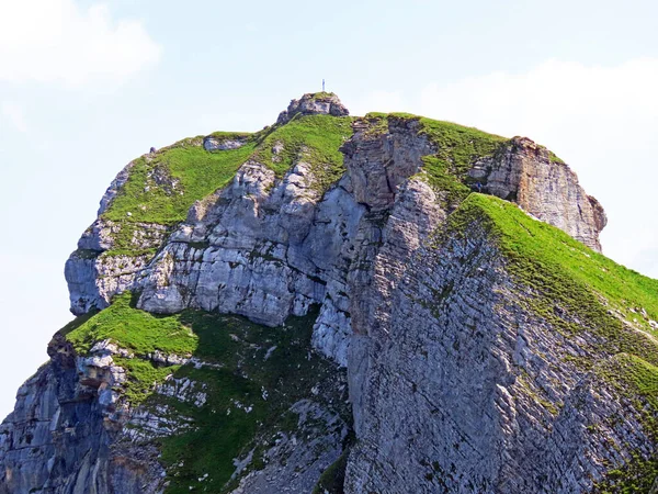 Alpine Peak Haupt Bruenighaupt Brunighaupt Uri Alps Mountain Massif Melchtal — Fotografia de Stock