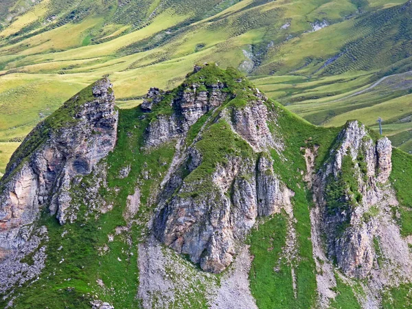 Альпійський Пік Melchseestock Melchsee Lake Uri Alps Mountain Massif Melchtal — стокове фото