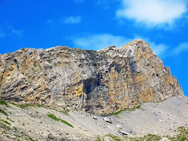 Pico Alpino Barglen Schiben Entre Lago Tannensee Valle Melchtal Kerns —  Fotos de Stock