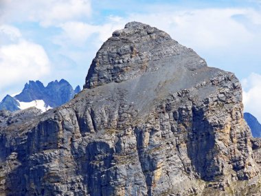 Gaentel, Gantel ve Gadmertal vadileri ve Uri Alpleri dağ kitlesi, Engelberg - Obwald Kantonu, İsviçre (Kanton Obwalden, Schweiz)