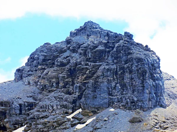 Alpine Peak Taelistock Talistock Gaentel Gantel Gadmertal Valleys Uri Alps — Fotografia de Stock