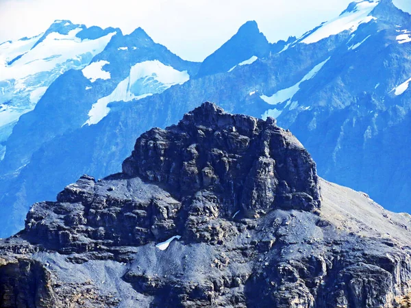 Gaentel Gantel Gadmertal 사이에 알프스 산봉우리 알프스 Uri Alps Mountain — 스톡 사진