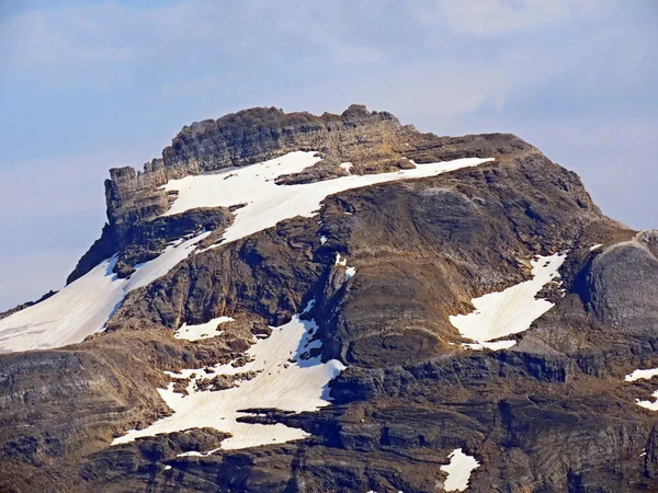Pic Alpin Maeren Maren Entre Gantel Gaentel Les Vallées Gadmertal — Photo