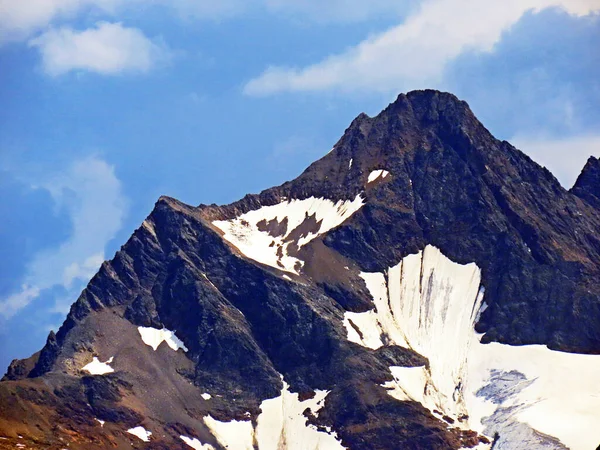 Rotsachtige Zwitserse Bergtoppen Uri Alpen Engelberg Kanton Obwald Zwitserland Kanton — Stockfoto