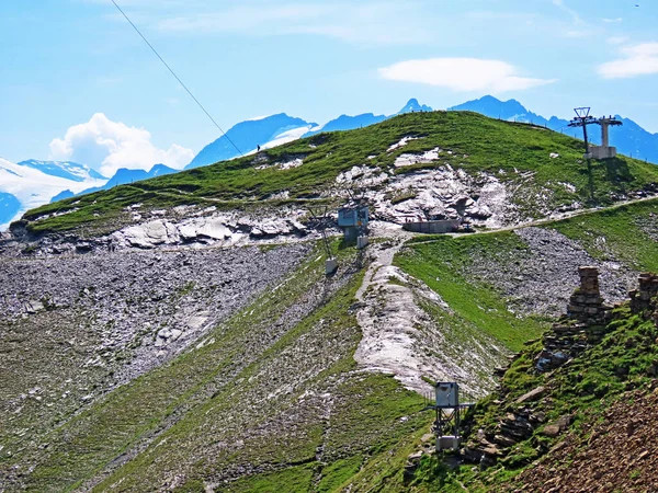 Alpin Topp Balmeregghoren Eller Balmeregghorn Ovanför Melchseesjön Och Bergsmassivet Uri — Stockfoto