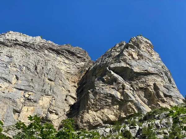 Rocas Piedras Los Alpes Uri Suizos Macizo Montaña Melchtal Cantón —  Fotos de Stock