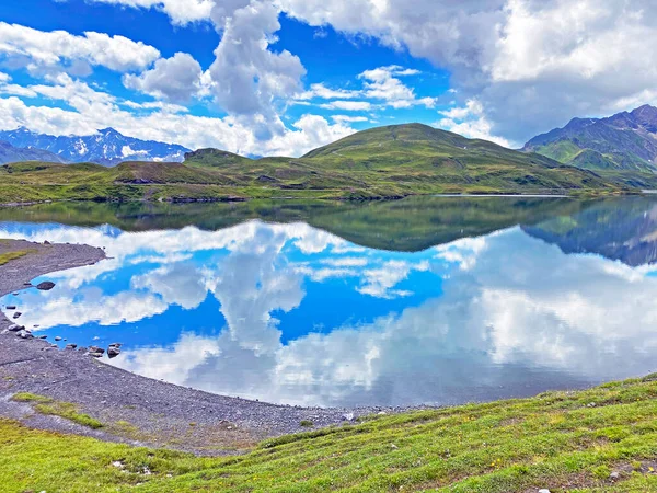 Alpine Lake Tannensee Tannen Lake Uri Alps Mountain Massif Kerns — Stock Photo, Image