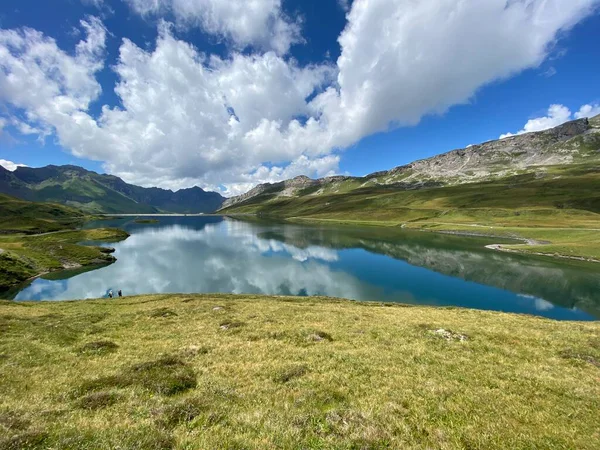 케인스에 알프스 산맥의 지대에 호수나 스위스오 왈드의 Kanton Obwalden Schweiz — 스톡 사진