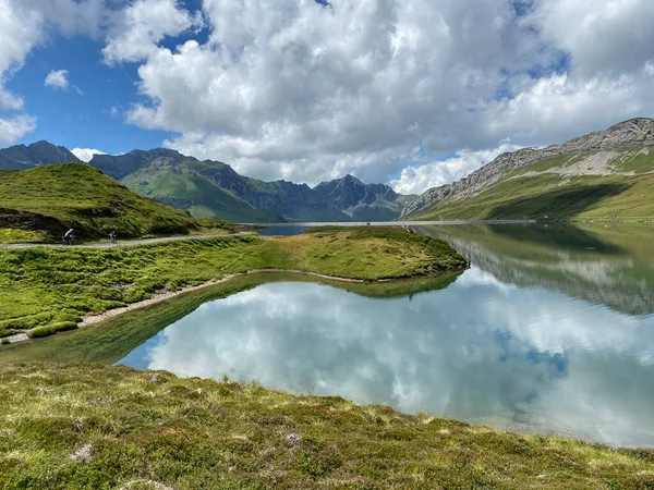 Lago Alpino Tannensee Lago Tannen Maciço Montanhoso Uri Alps Kerns — Fotografia de Stock