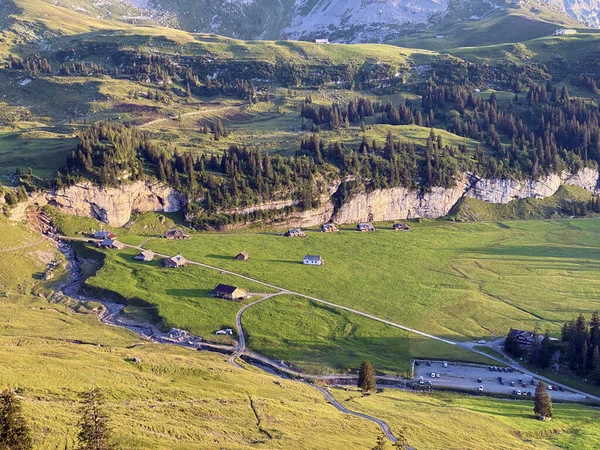 Alpenweiden Almen Hellingen Van Het Bergmassief Uri Alpen Melchtal Kanton — Stockfoto