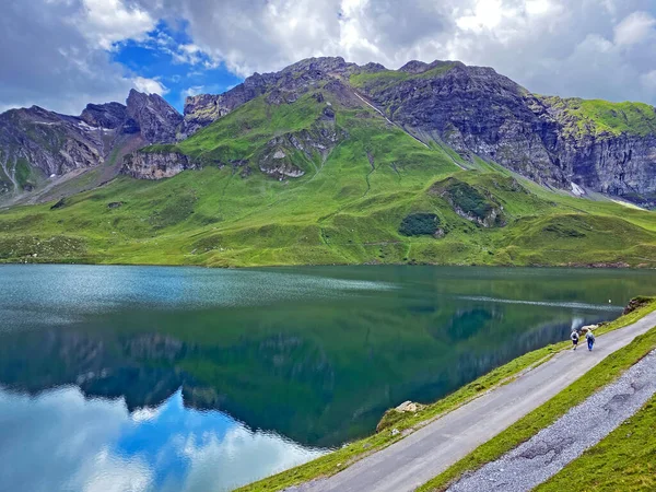 Lac Alpin Melchsee Lac Melch Dans Massif Des Alpes Uri — Photo