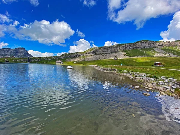 Der Melchsee Oder Melchsee Den Urner Alpen Kerns Kanton Obwald — Stockfoto