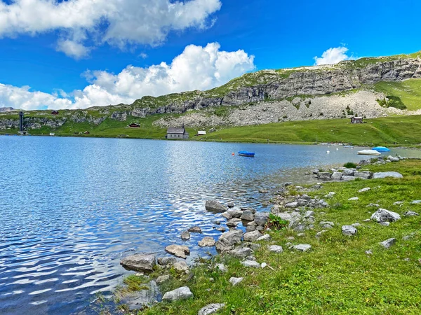 Lac Alpin Melchsee Lac Melch Dans Massif Des Alpes Uri — Photo
