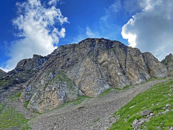 Felsen Und Steine Den Schweizer Urner Alpen Melchtal Kanton Obwald — Stockfoto