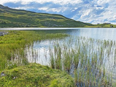 Uri Alp Dağları 'ndaki Seefeldsee ya da Seefeld Gölü, Sachseln - Obwald Kantonu, İsviçre (Kanton Obwalden, Schweiz)
