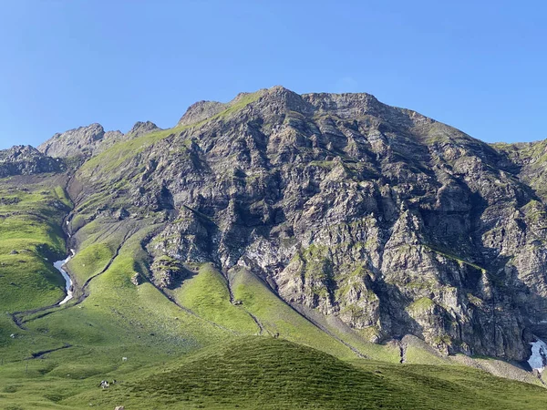 Alpenpiek Glogghs Glogghues Glogghus Boven Melchsee Het Uri Alpen Bergmassief — Stockfoto