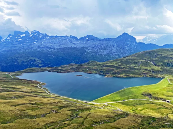 Lac Alpin Tannensee Lac Tannen Dans Massif Montagneux Des Alpes — Photo