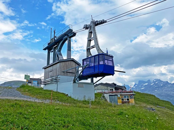 Bettenalp Bonistock Distelboden Chairlift Ski Resort Melchsee Frutt Top Mountain — Stock Photo, Image