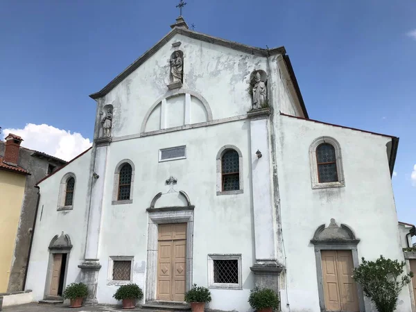 Gereja Paroki Kabar Sukacita Bunda Maria Pican Istria Kroasia Zupna — Stok Foto