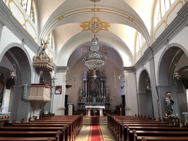 Iglesia Parroquial Anunciación Santísima Virgen María Pican Istria Croacia Zupna —  Fotos de Stock