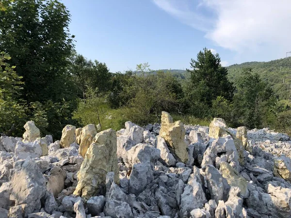 Strazica Sapacica Land Art Trail Ucka Nature Park Croatia Land — 스톡 사진