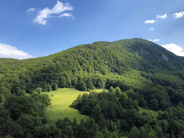 Wunderschöne Ausblicke Auf Wälder Und Weiden Vom Aussichtspunkt Naturpark Ucka — Stockfoto