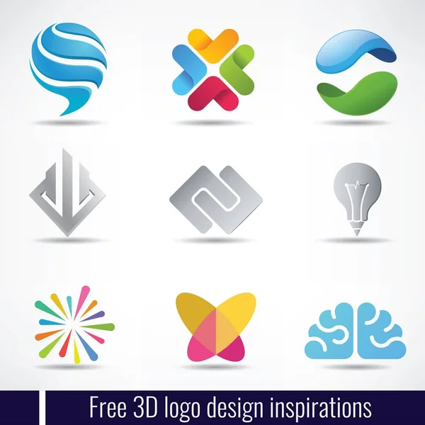 Moderne Kleurrijke Ontwerpsjabloon Logo — Stockvector
