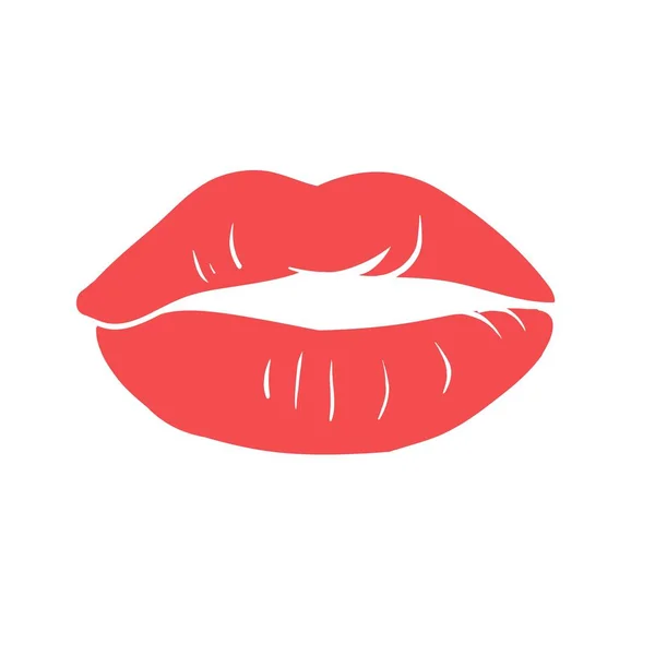 Lèvres Sexy Séduisantes Image Vectorielle Couleur — Image vectorielle