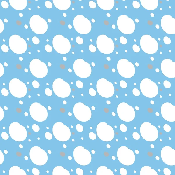 Seamless Pattern Variety Dots Spots Different Colors Shapes Decoration Fabric — Stock Vector